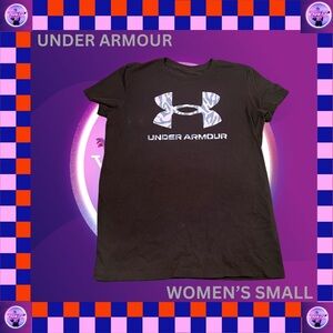 Under Armour black and white women's t-shirt
